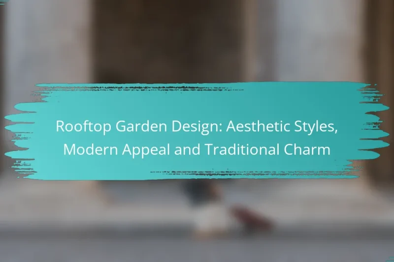 Rooftop Garden Design: Aesthetic Styles, Modern Appeal and Traditional Charm