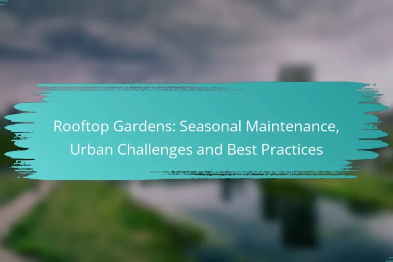 Rooftop Gardens: Seasonal Maintenance, Urban Challenges and Best Practices