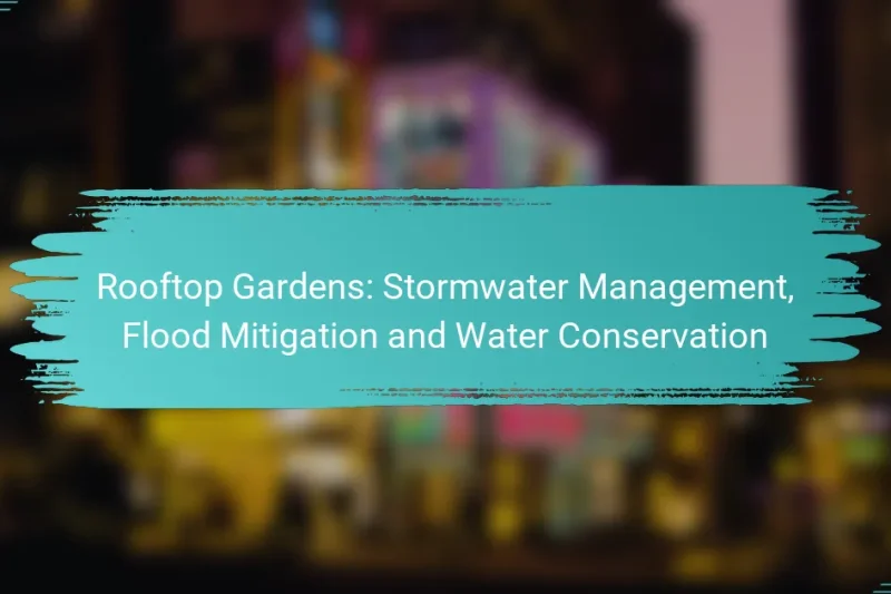Rooftop Gardens: Stormwater Management, Flood Mitigation and Water Conservation